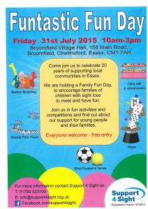 Support 4 Sight Fun Day 31 July