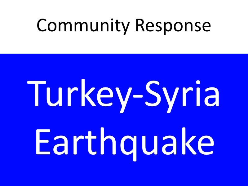 Community Response: Turkey & Syria