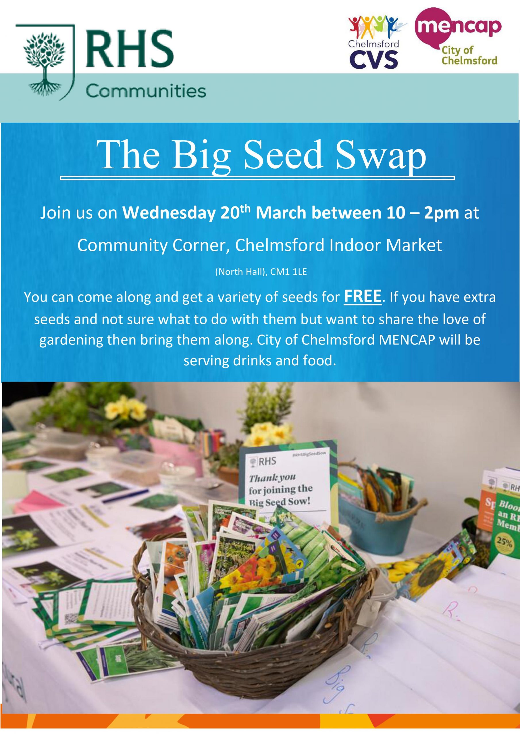The Big Seed Swap 2024 in Chelmsford Market
